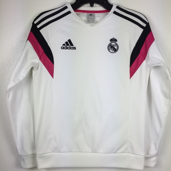 adidas Girls L Real Madrid CF Soccer Training Top - Picture 6 of 14